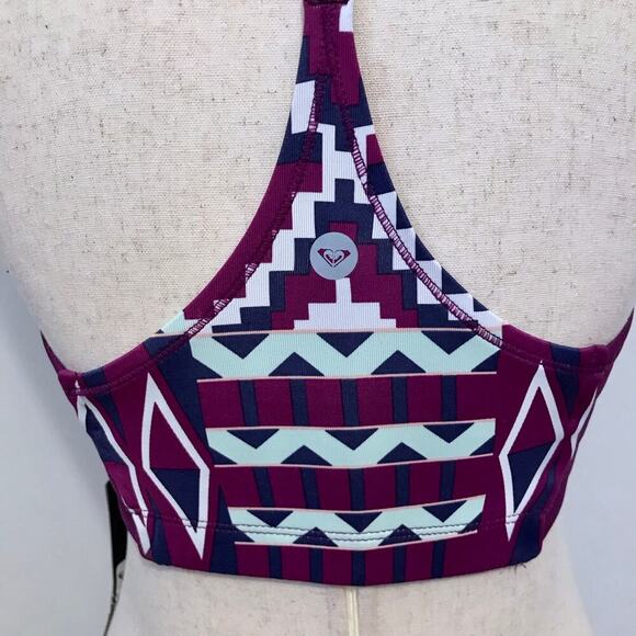 Roxy NWT Aztec Pull On Sports Bra Women M - Picture 6 of 10